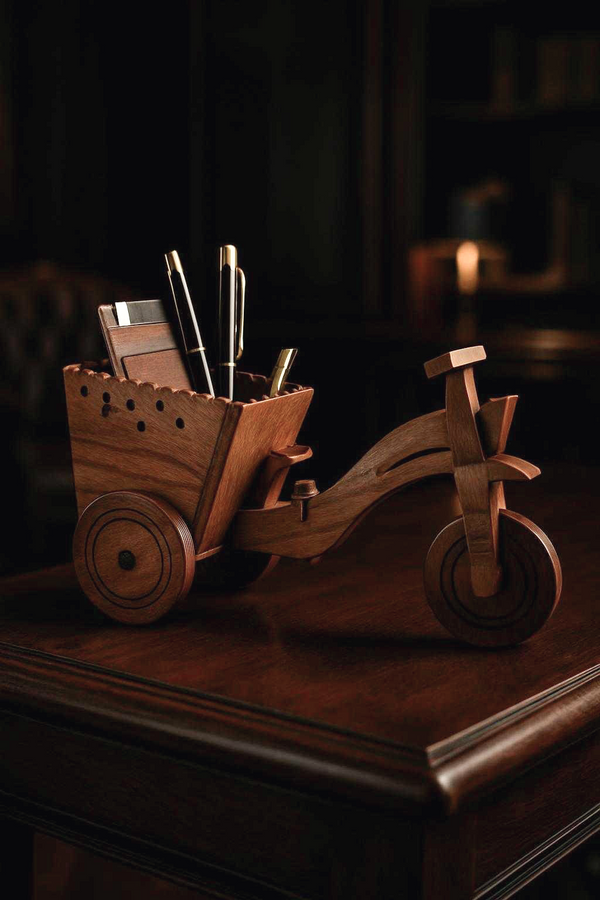 Wooden Tricycle Accent