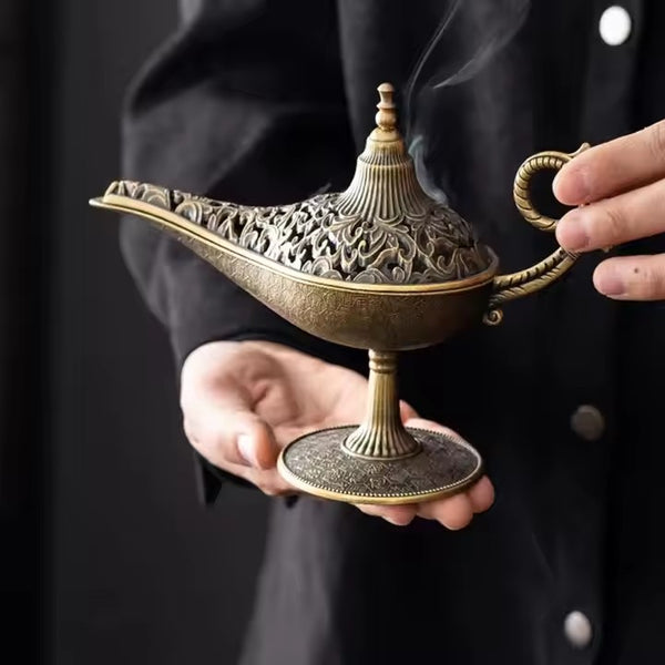 Aladdin Genie Metal Incense Burner