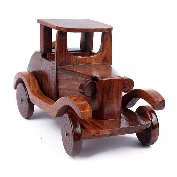 Wooden Vintage Car Accent